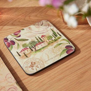 Olive Orchard Set of 6 Coasters